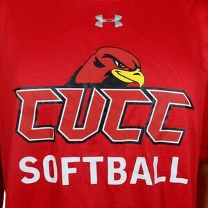 Catawba Valley Community College CUCC Shirt Size‎ L Red Hawks Softball